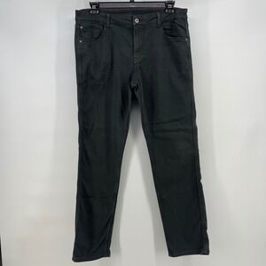 Johnnie-O Mens Straight Leg 5-Pocket Stretch Pants Charcoal Grey 35x34